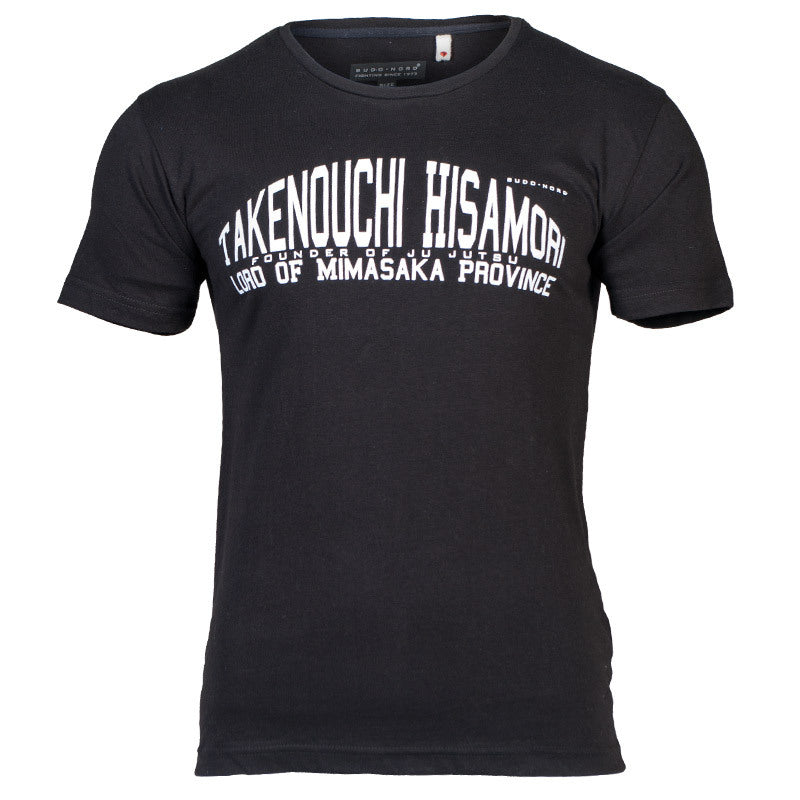 Budo-Nord T-shirt Culture Sport Takenouchi Hisamori Ju Jutsu - Svart