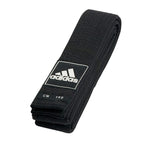 Svart Adidas bälte 50 mm i bomull/polyester för karate, judo och taekwondo