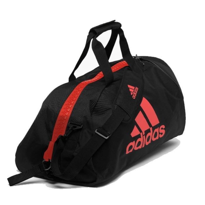 Adidas 2 i 1 träningsväska svart och röd