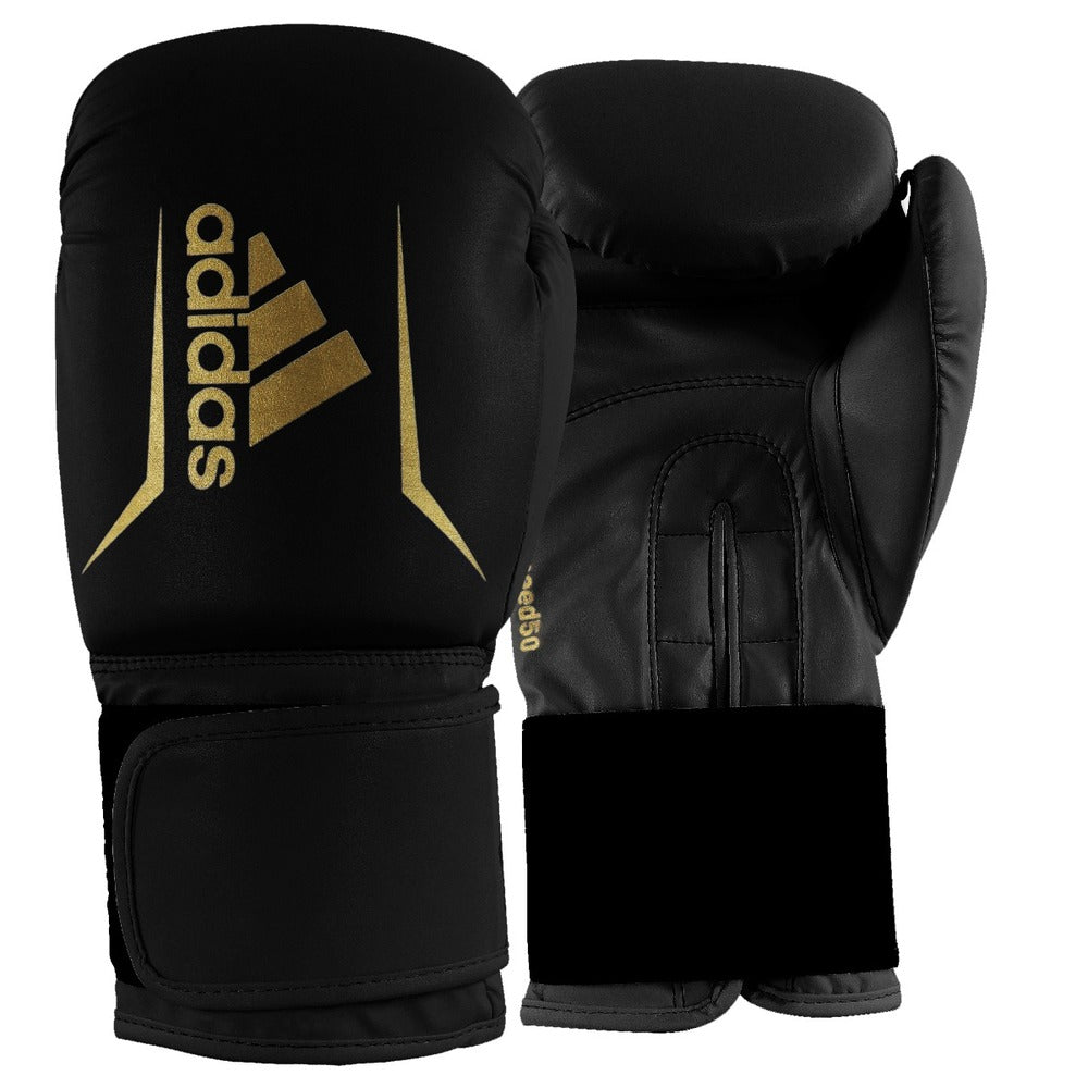 Adidas Speed 50 Boxningshandskar - Svart/Guld