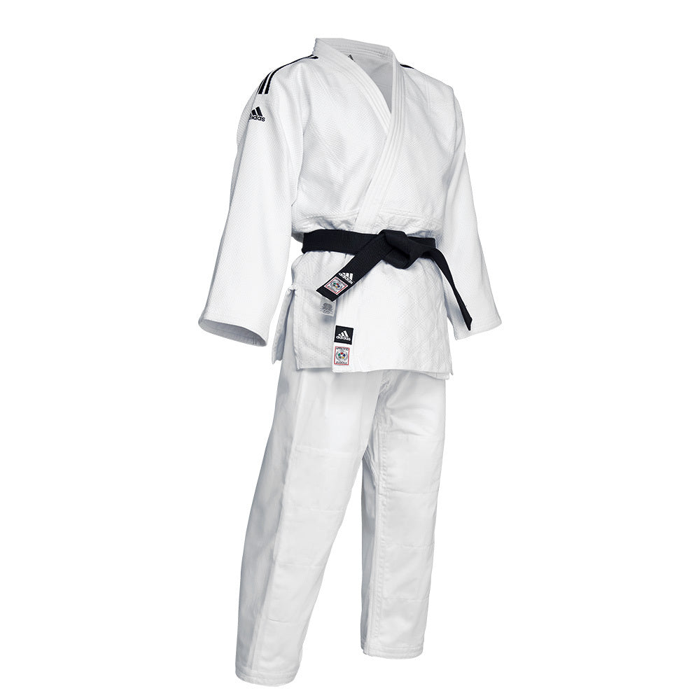Adidas Judodräkt Champion 3 Slimfit vit