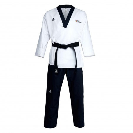 Adidas Taekwondodräkt WT Poomsae Herr - Vit/Mörkblå