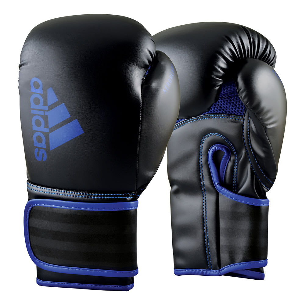 Adidas Hybrid 80 Boxningshandskar - Svart/Blå