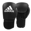 Svarta Adidas Hybrid 25 boxningshandskar med förböjd skumstoppning