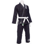 Svart Budo-Nord Aprendiz BJJ-dräkt sedd framifrån