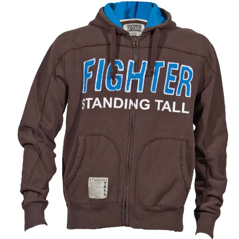 Fighter Hoodtröja Standing Tall Brun/Blå