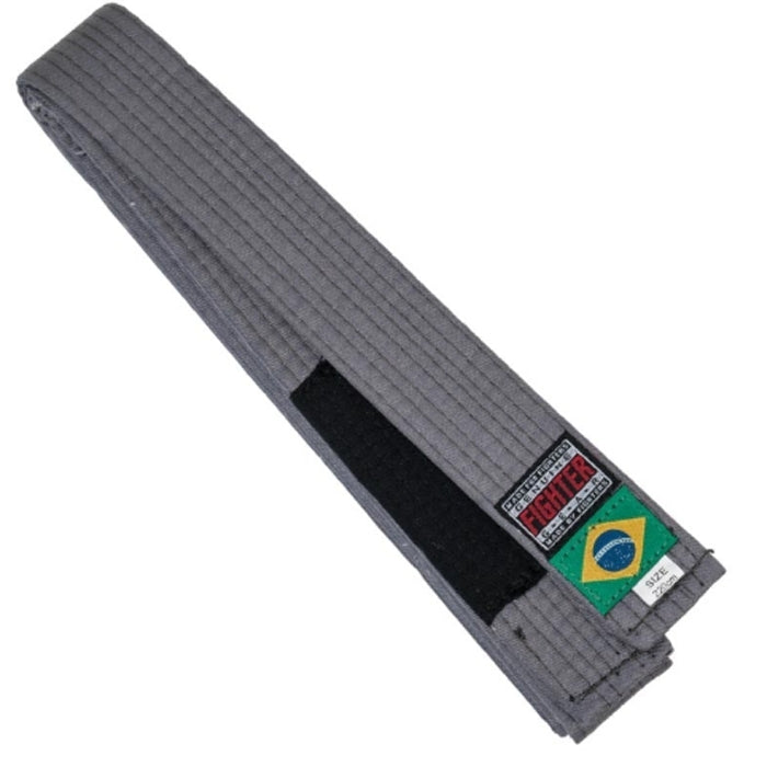 Fighter BJJ bälte grått med svart