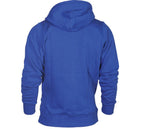 Blå Budo-Nord Rocky hoodie i bomull och polyester, sedd bakifrån