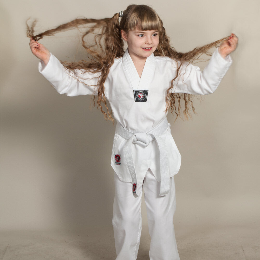 Budo & Fitness Taekwondodräkt Barn Linne - Vit