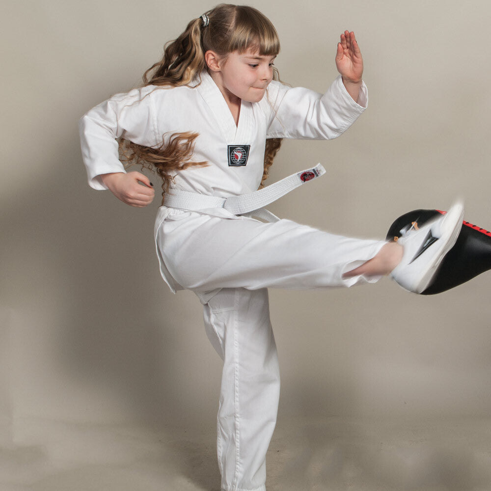 Budo & Fitness Taekwondodräkt Barn Linne - Vit