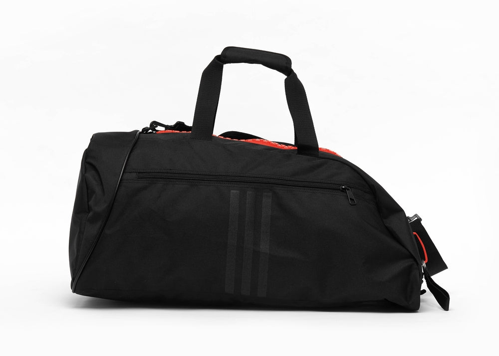 Adidas 2 i 1 träningsväska svart och röd – bild 5