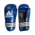 Blå Adidas ITF handskydd med formsprutat skum som tar upp slag
