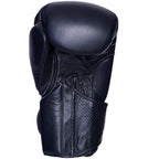 Handflatan på svart Budo-Nord Fight Gear Pro boxningshandske i skinn