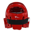 Rött Adidas WT Facemask huvudskydd sett bakifrån