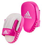 Rosa och silverfärgade Adidas Speed Coach mittsar med Climacool som minskar fukt