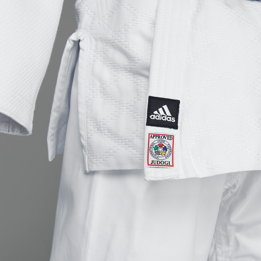 Adidas Judodräkt Champion 3 Slimfit vit