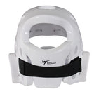 Vitt Adidas WT Facemask huvudskydd sett bakifrån