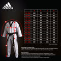 Adidas Taekwondodräkt WT Poomsae Herr - Vit/Mörkblå