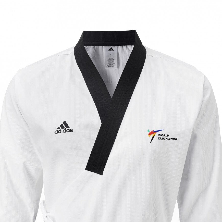 Adidas Taekwondodräkt WT Poomsae Dam Vit-Blå