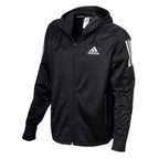 Svart Adidas Boxwear Tech hoodie med två sidofickor med blixtlås