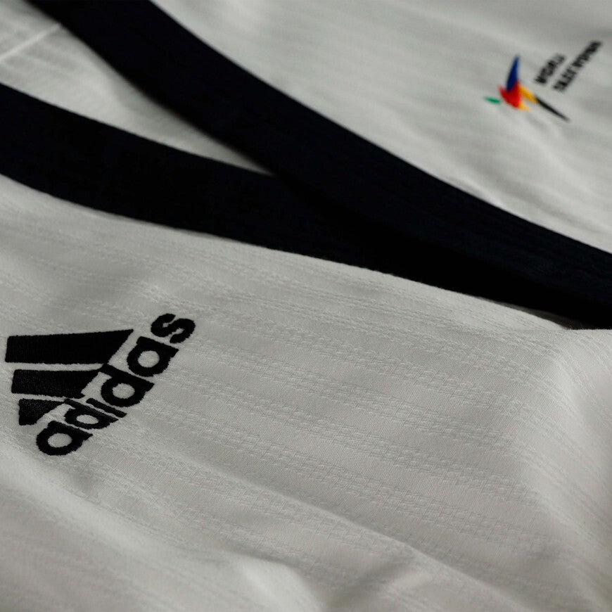 Adidas Taekwondodräkt WT Poomsae Herr - Vit/Mörkblå