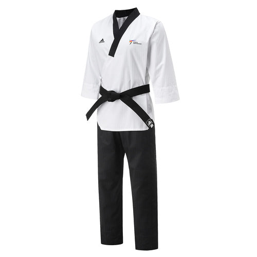 Adidas Taekwondodräkt WT Poomsae Herr - Vit/Mörkblå