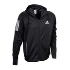 Svart Adidas Boxwear Tech hoodie i kraftigt WCT-tyg av återvunnen polyester, för uppvärmning och träning