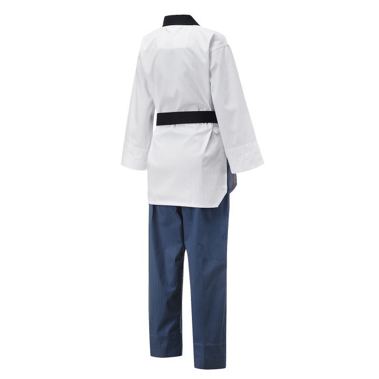 Adidas Taekwondodräkt WT Poomsae Dam Vit-Blå