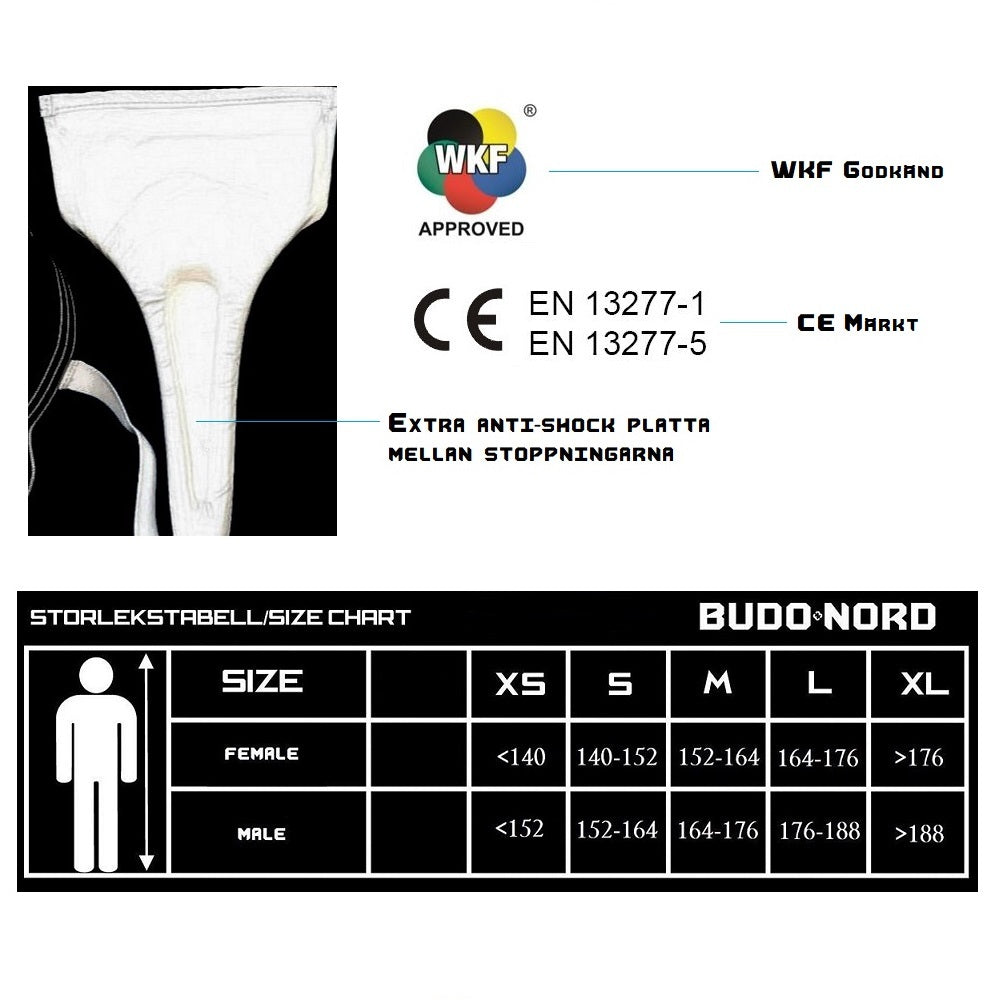 Budo-Nord Damsuspensoar WKF