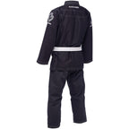 Svart Budo-Nord Aprendiz BJJ-dräkt sedd bakifrån