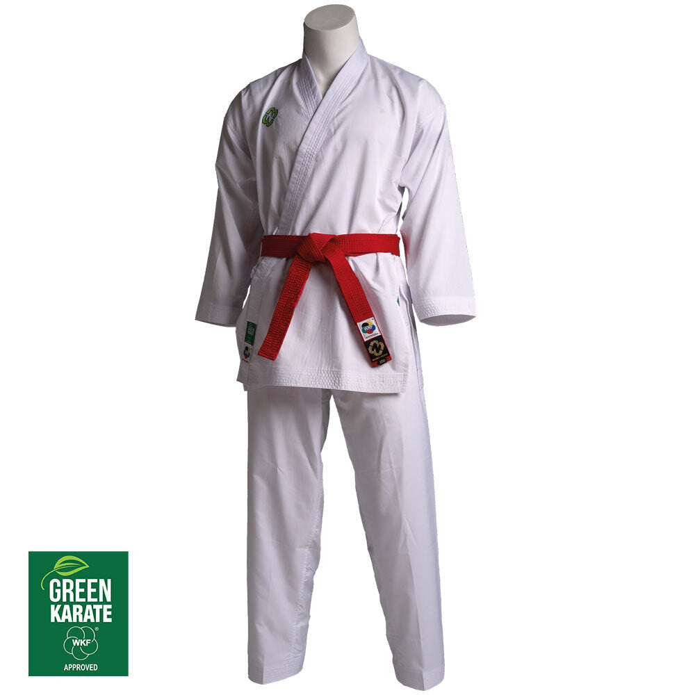 Vit Budo-Nord Mirai WKF karatedräkt sedd framifrån