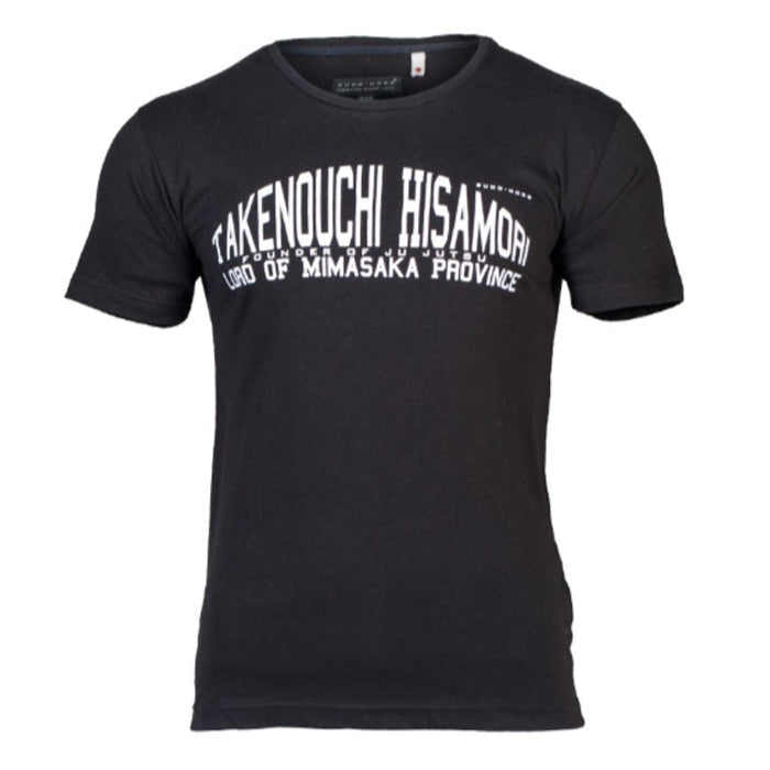 Budo-Nord T-shirt Culture Sport Takenouchi Hisamori Ju Jutsu - Svart