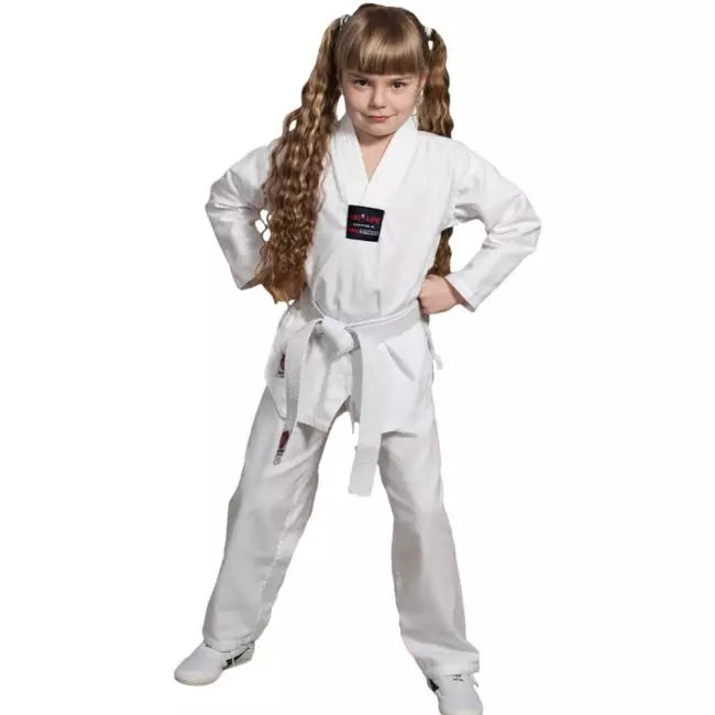 Budo & Fitness Taekwondodräkt Barn Linne - Vit