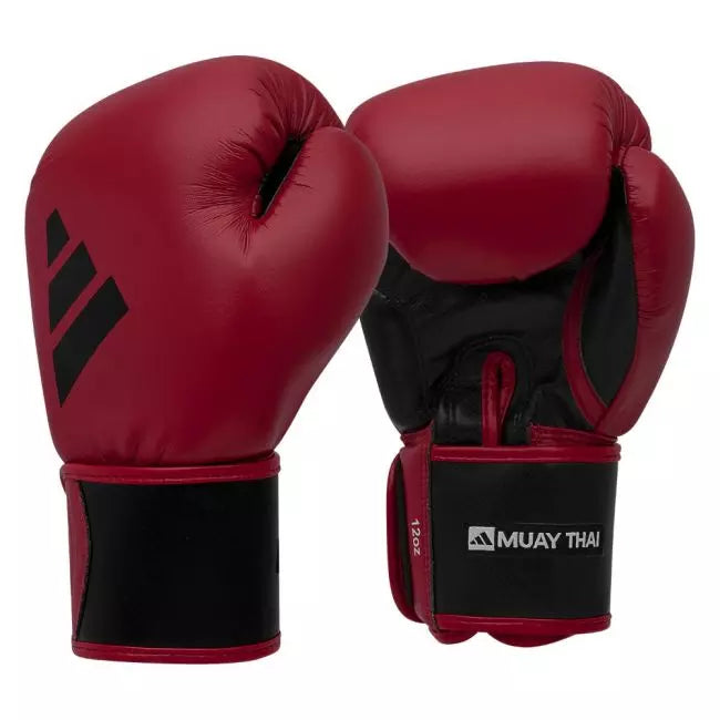Röda och svarta Adidas Thai Tilt FW22 boxningshandskar för grundteknik och längre kombinationer