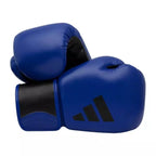 Blå och svarta Adidas Thai Tilt FW22 boxningshandskar med ergonomisk TILT-design
