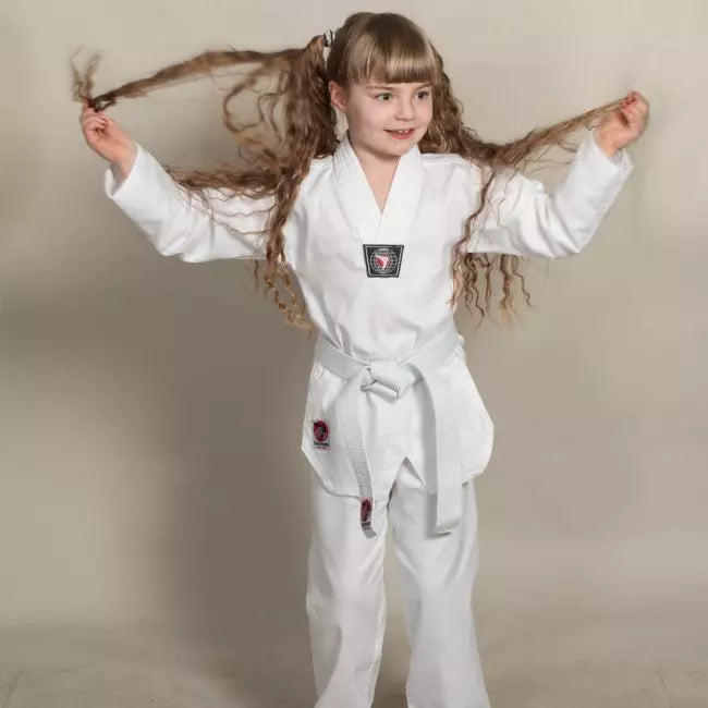 Budo & Fitness Taekwondodräkt Barn Linne - Vit