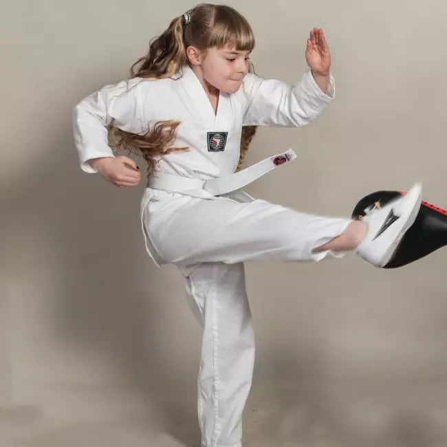Budo & Fitness Taekwondodräkt Barn Linne - Vit
