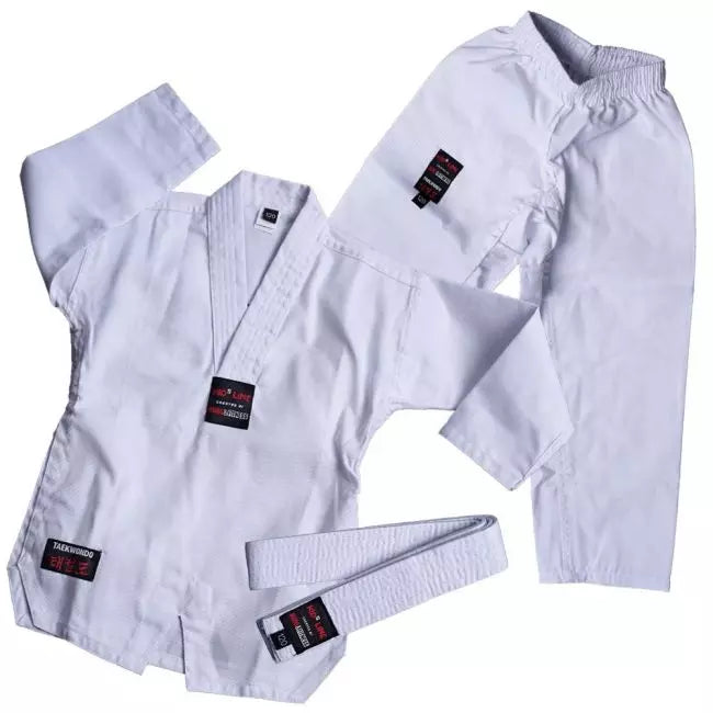 Budo & Fitness Taekwondodräkt Barn Linne - Vit