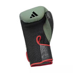 Gröna Adidas Combat 50 boxningshandskar med justerbar kardborre