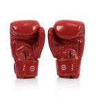 Röda Fairtex BGV19 boxningshandskar med 3-lagers stoppning för knogar och handled