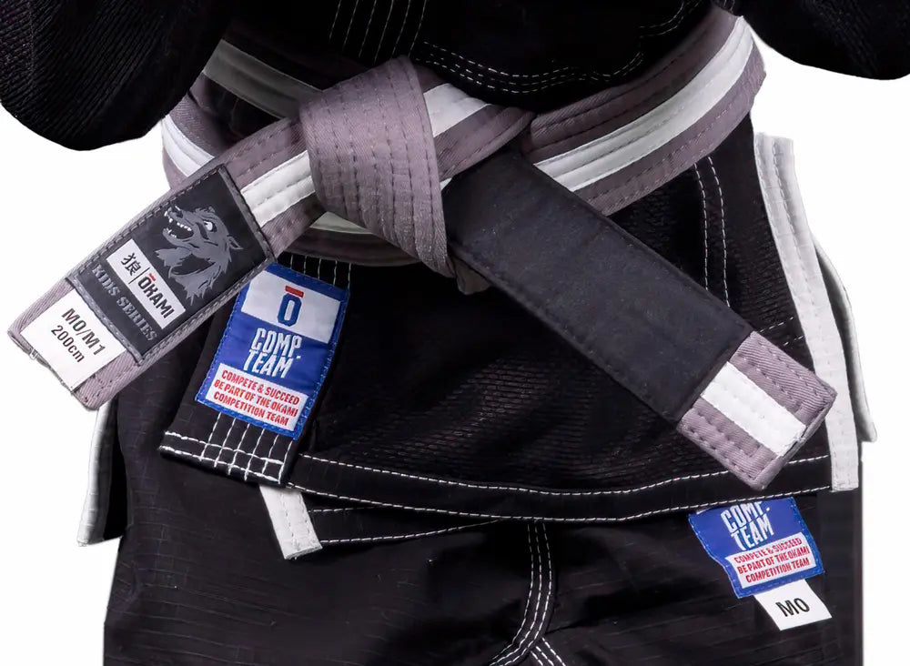 Okami BJJ-dräkt Kids Competition Team Svart