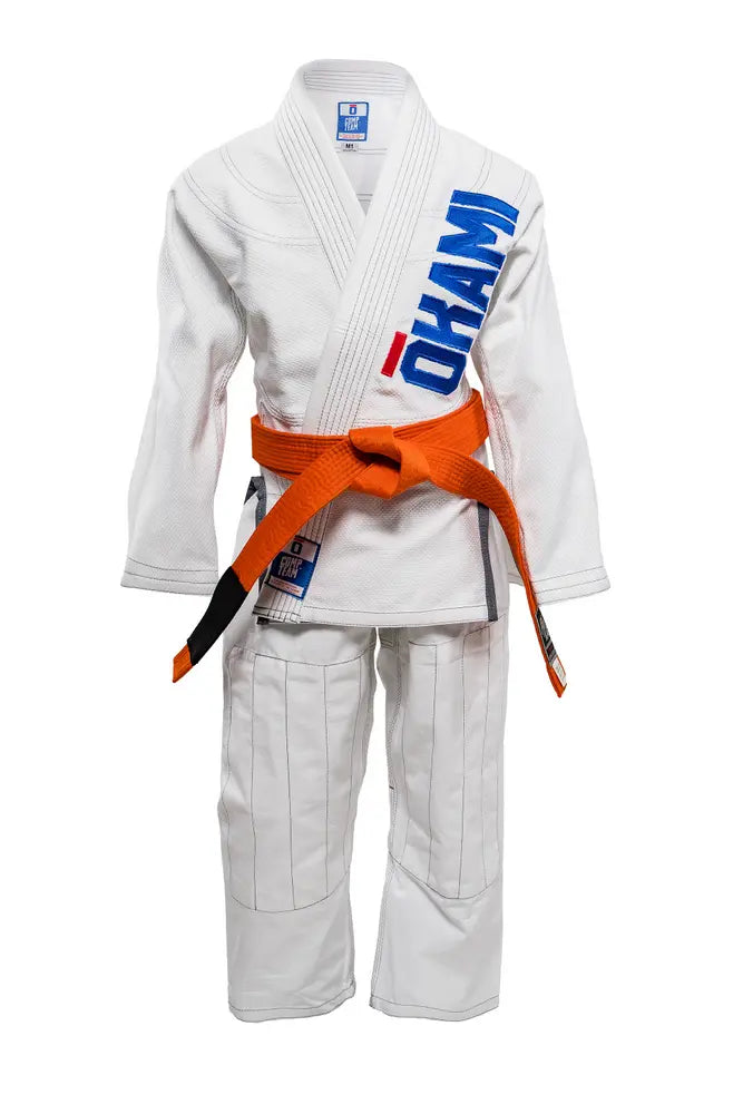 Okami BJJ-dräkt Kids Competition Team Vit