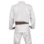 Vit Okami Hajimari BJJ-dräkt med byxor i 8 oz ripstop