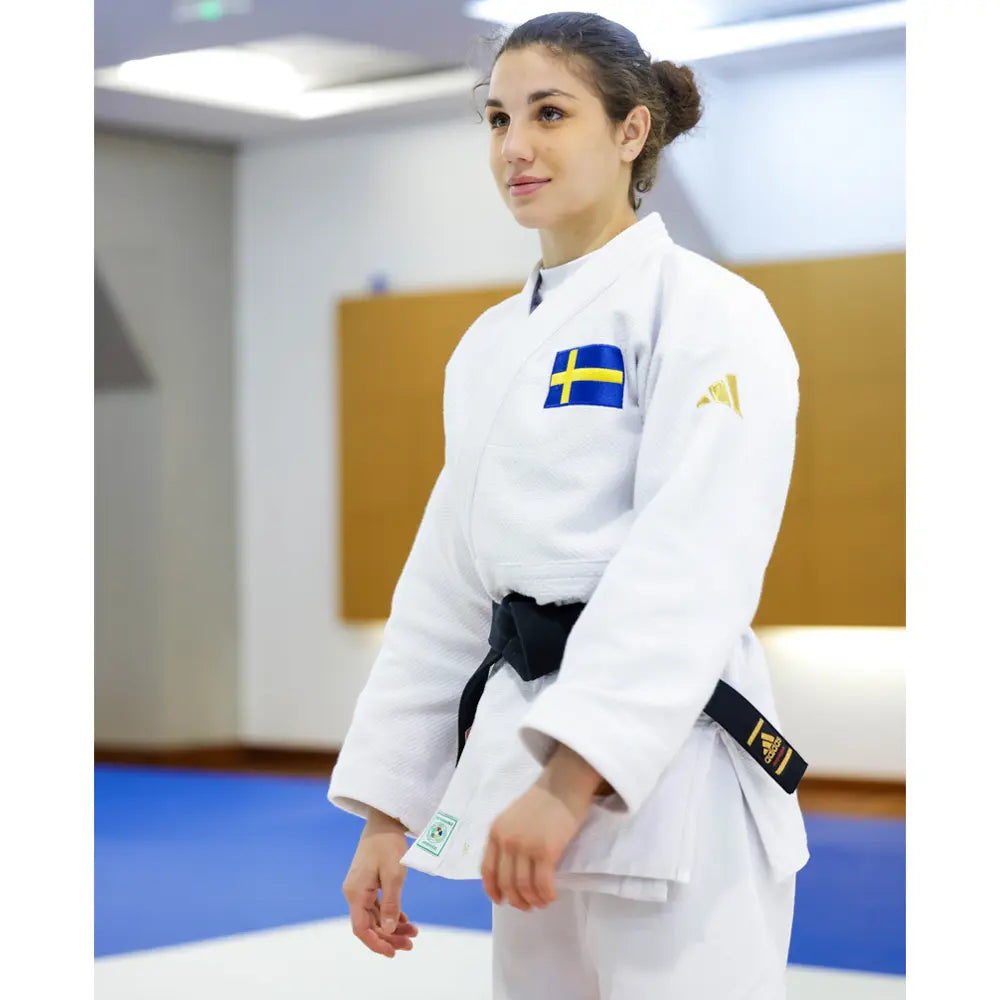 Adidas Judodräkt Champion 3 Vit-Guld - bild 2