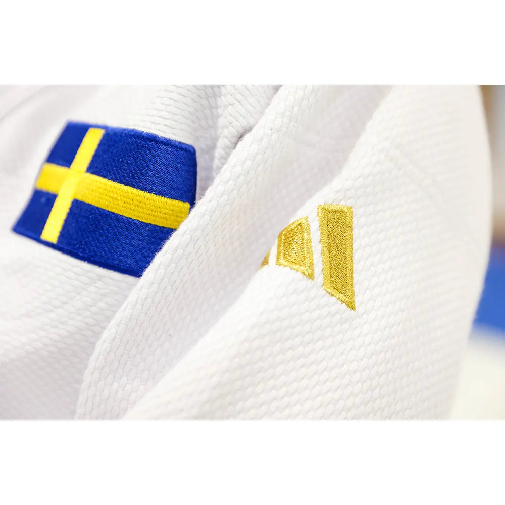 Adidas Judodräkt Champion 3 Vit-Guld - bild 3