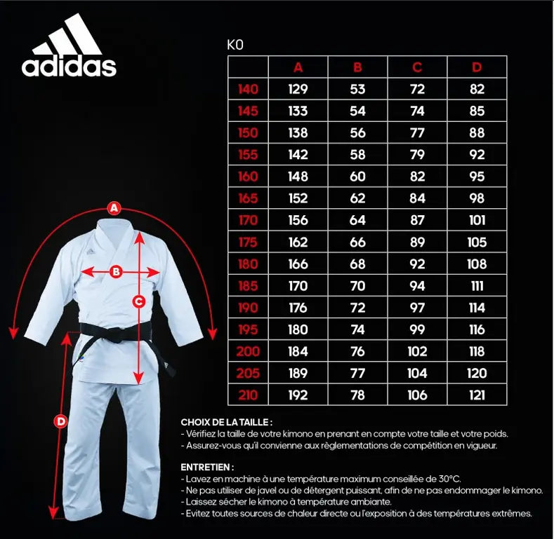 Adidas Karatedräkt Adizero K0 3.0 - Vit/Svart