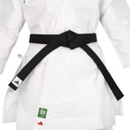 Vit och röd Adidas Shori Kata karatedräkt med traditionell japansk skärning