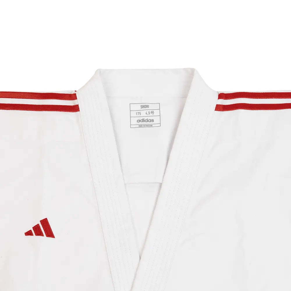 Adidas Karatedräkt Shori Kata - Vit/Röd