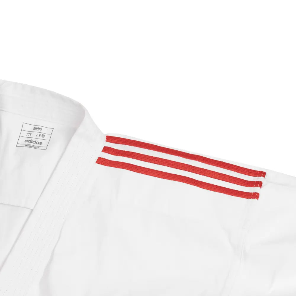 Adidas Karatedräkt Shori Kata - Vit/Röd