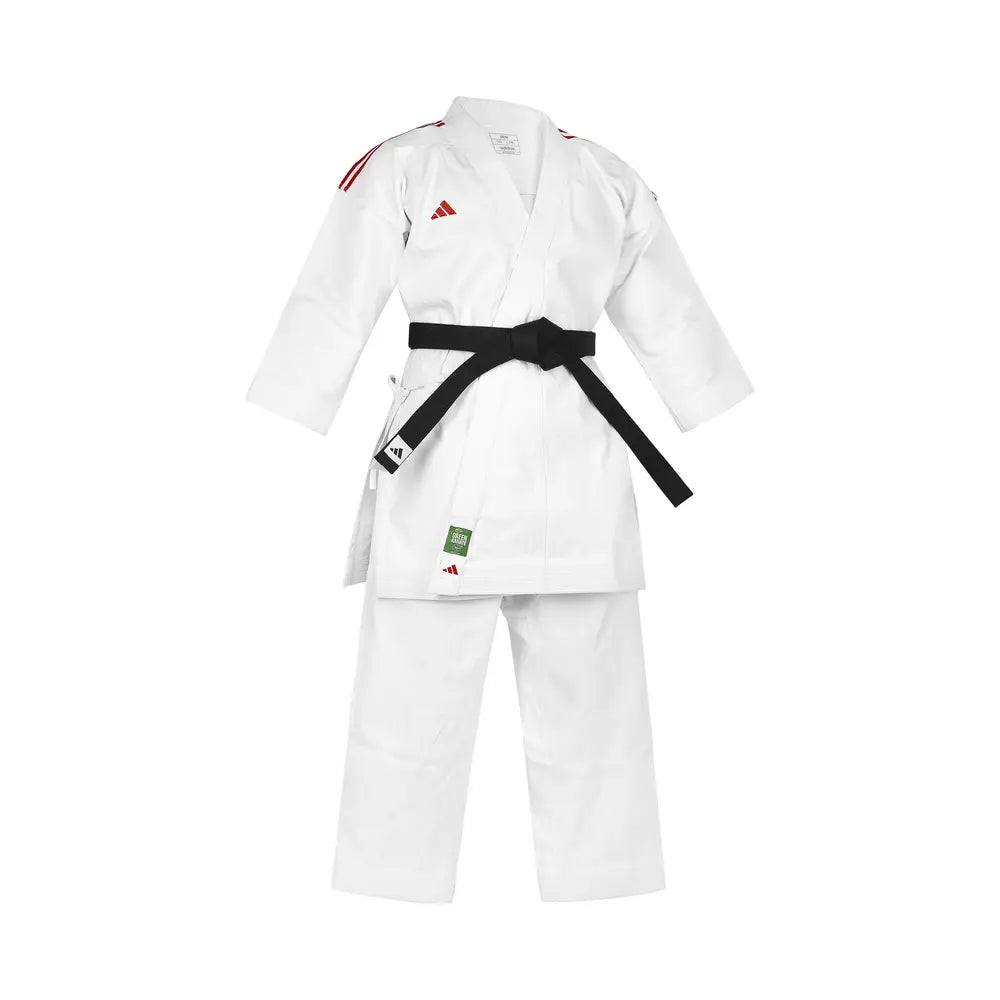 Adidas Karatedräkt Shori Kata - Vit/Röd